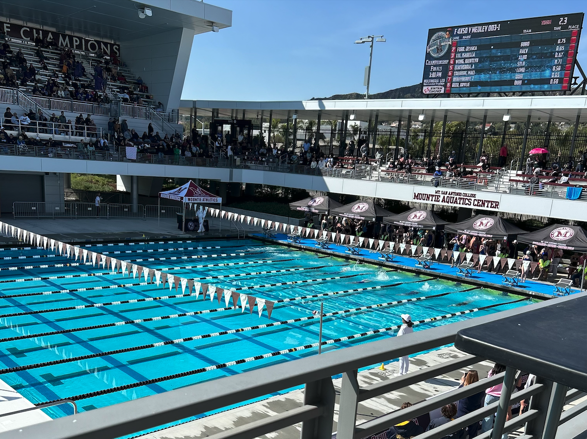 Swim breaks 10-year school record at Mt. SAC Winterfest